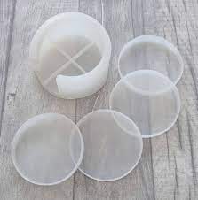 ARTPARK SILICON MOULD 4 ROUND COSTER WITH HOLDER SET 00532