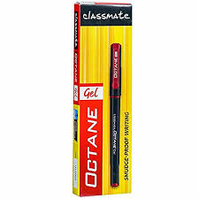 Classmate Octane Gel Box Red pack of 10