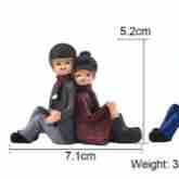 Artpark Miniature Couple Sitting Back set APM23