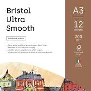 paperpep bristol ultra smooth paper-200gsm A3 PPBR2A3