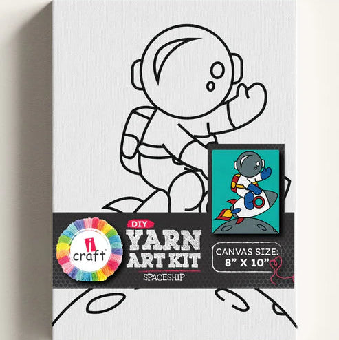 icraft Yarn Art Kit-Spaceship