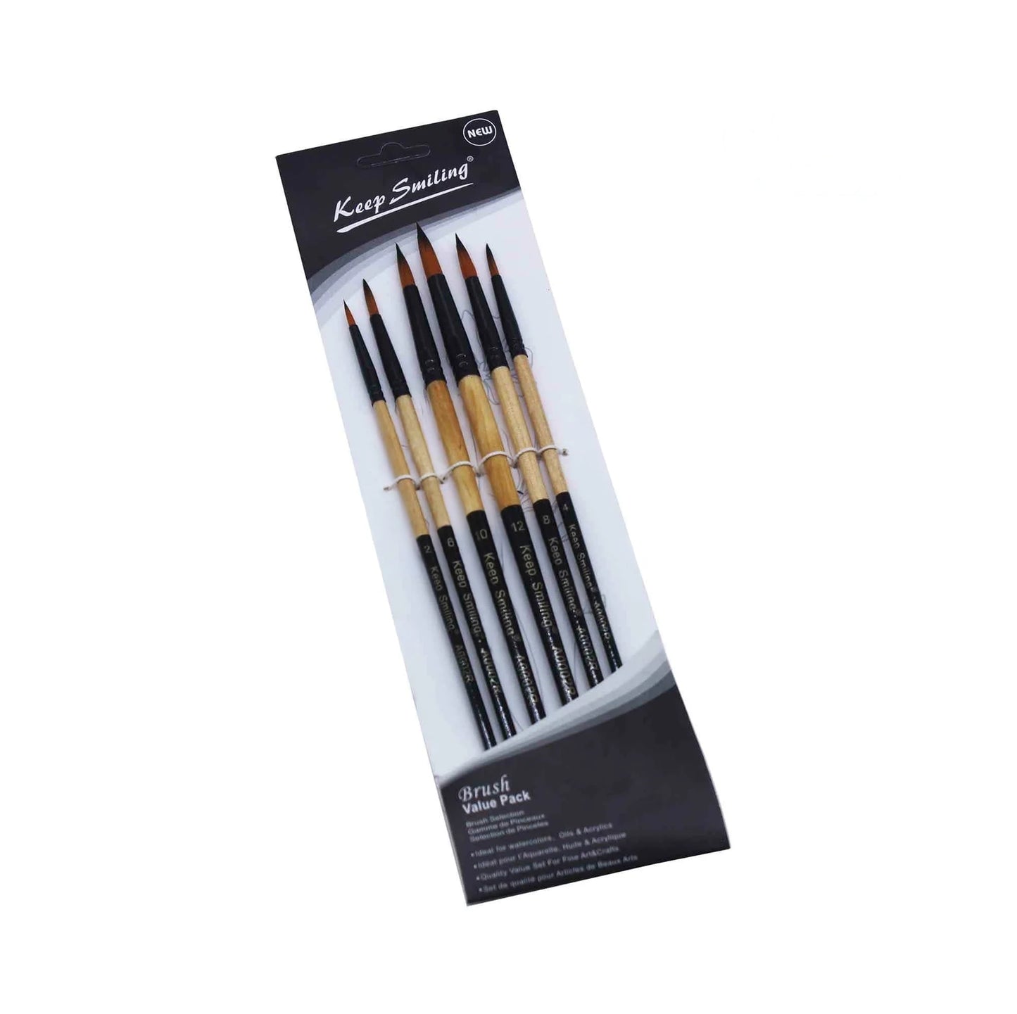 ARTPARK KS ROUND BRUSH A0002R SET OF 6