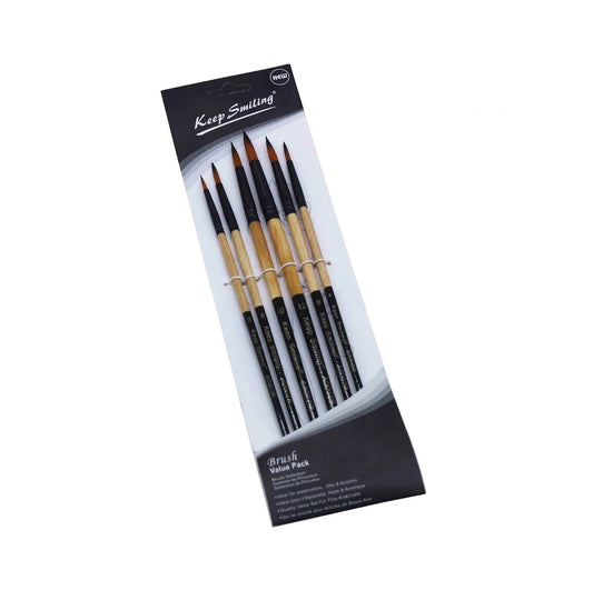 ARTPARK KS  ROUND BRUSH A0002R SET OF 6