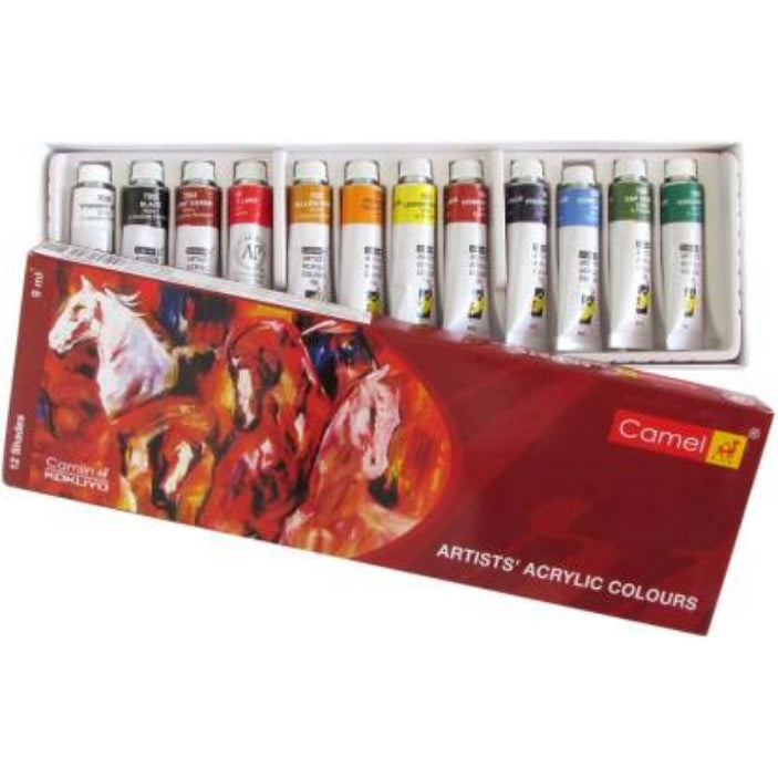 Camel Artist acrylic colour 12 shades