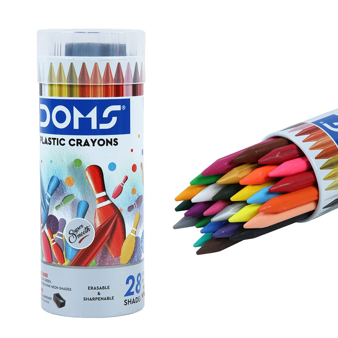 Doms plastic crayon 28 shades