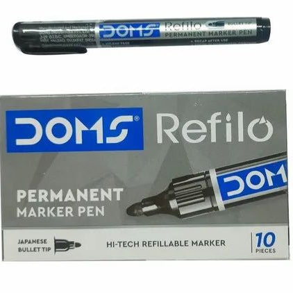 Doms permanent Marker pen Black