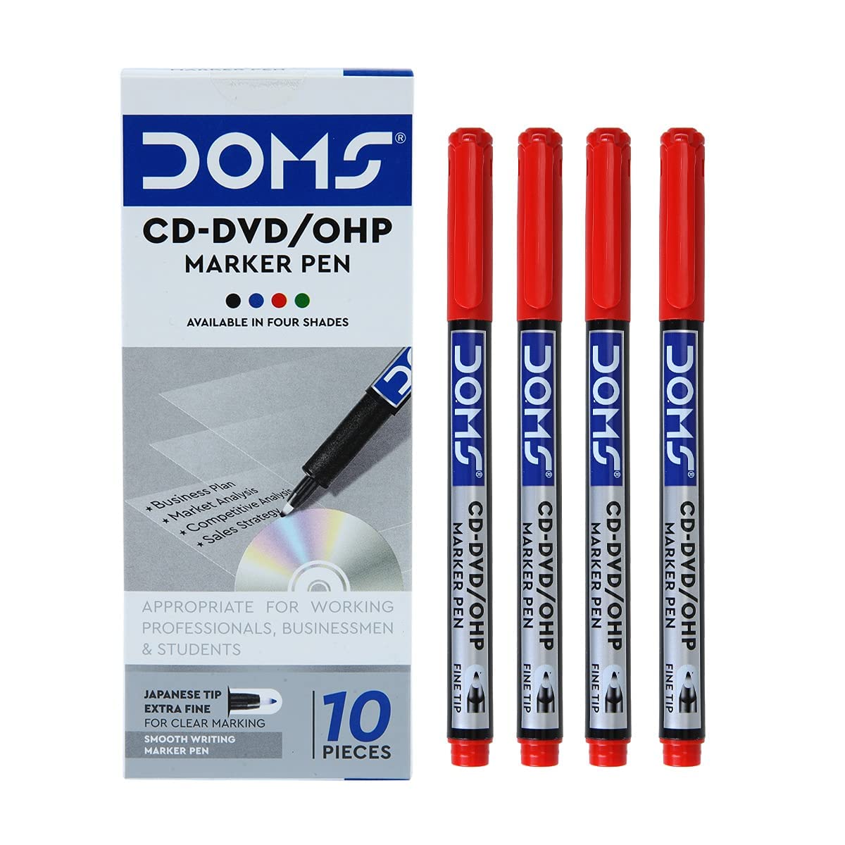 Doms CD-DVD Marker pen Red