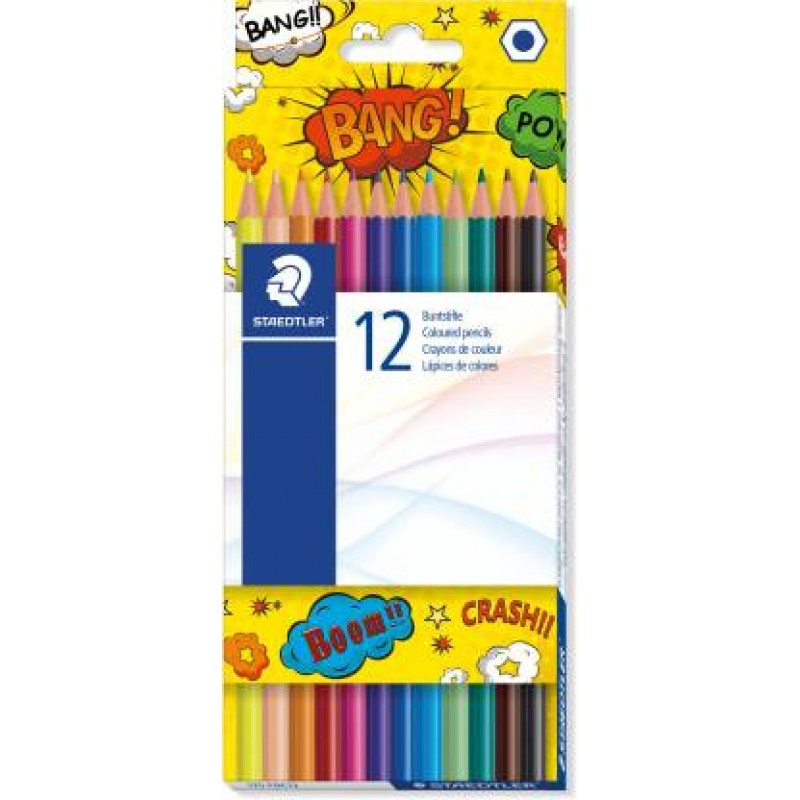 STAEDTLER COLOURED PENCIL SET 12 CARD PACK-175 CO CD12