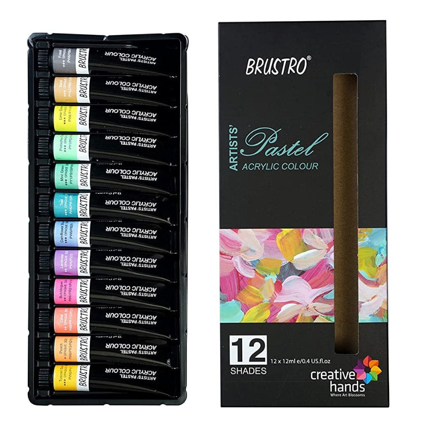Brustro Pastel Acrylic Color Set of 12