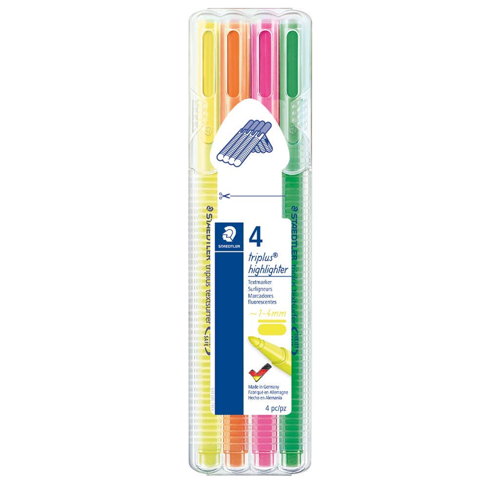 STAEDTLER TRIPLUS HIGHLIGHTER SET OF 4-362 SB4