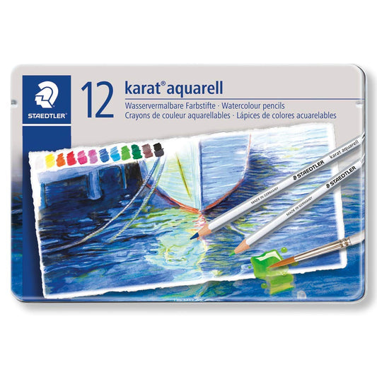 STAEDTLER KARAT AQUARELL WATERCOLOUR PENCIL SET 12-125M12