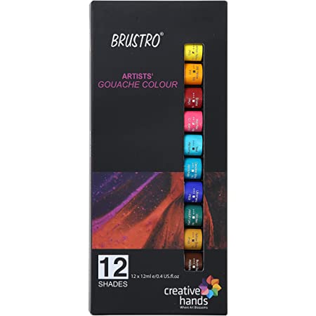 BRUSTRO GOUACHE COLOUR 12ML SET OF 12