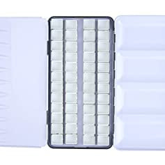 BRUSTRO EMPTY WATER COLOUR 48 HALF PAN METAL BOX