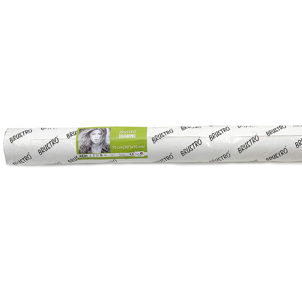 BRUSTRO DRAWING PAPER ROLL 120GSM 75CM(30")X10MTR