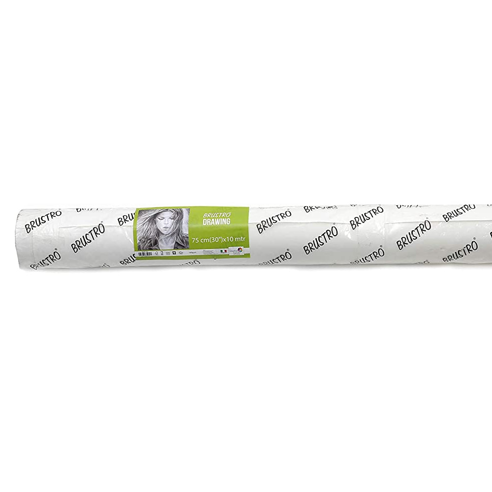BRUSTRO DRAWING PAPER ROLL 160GSM 75CM(30")X10MTR