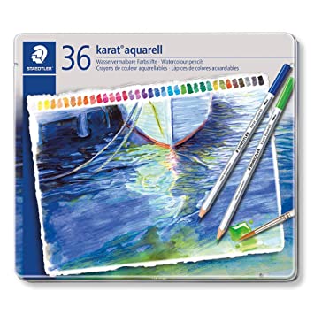 STAEDTLER KARAT AQUARELL  WATERCOLOUR PENCIL SET 36-125M36
