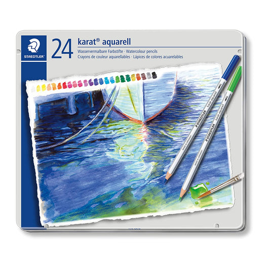 STAEDTLER KARAT AQUARELL WATERCOLOUR PENCIL SET 24-125M24