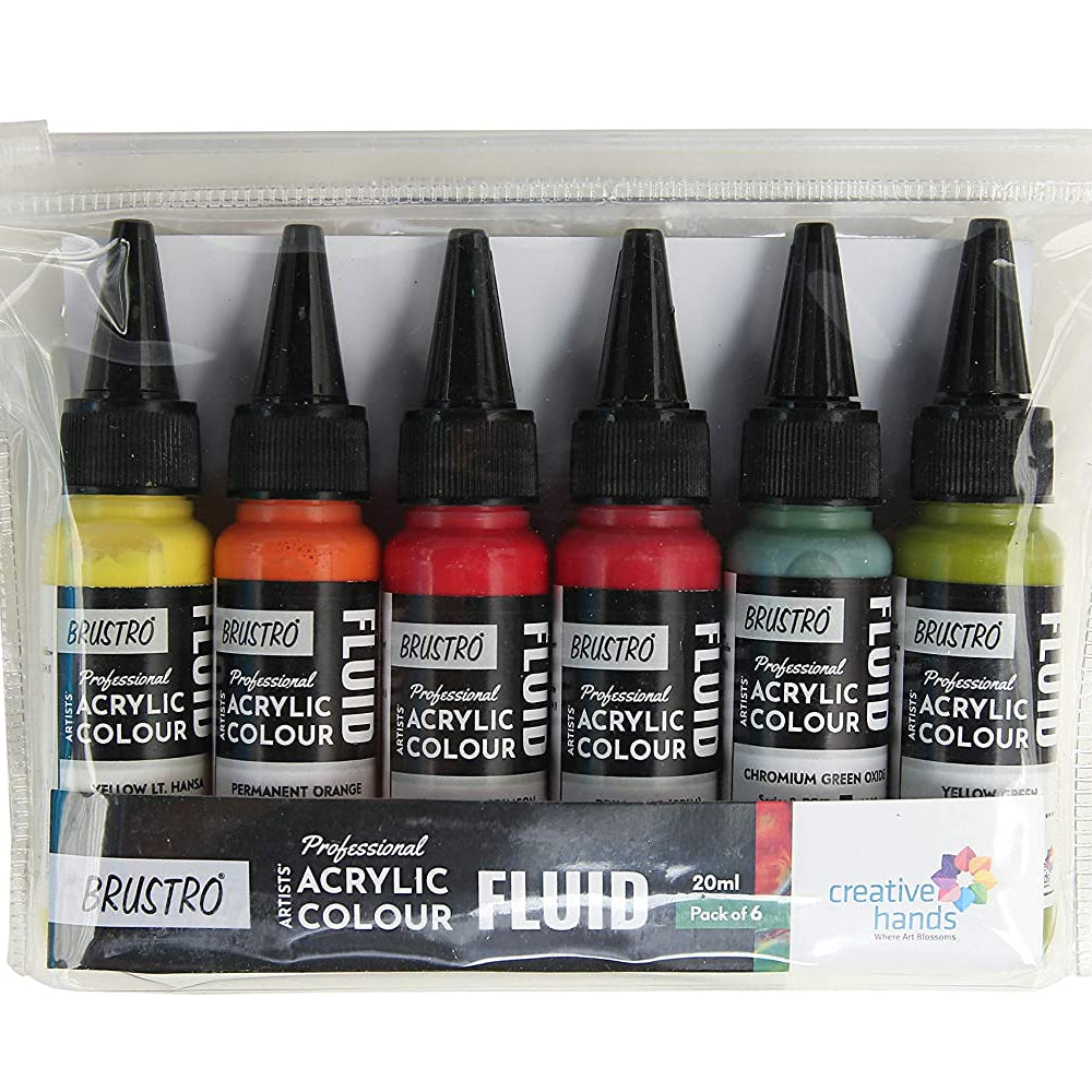 BRUSTRO PROFESSIONAL FLUID ACRYLIC COLOUR-TROPICAL PARADISE