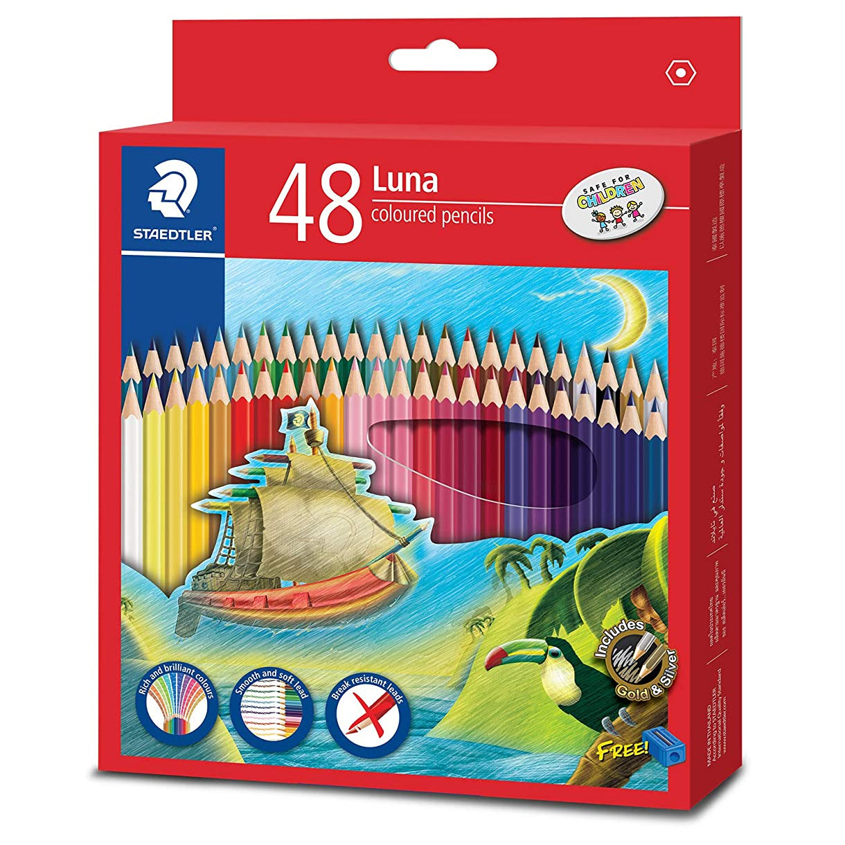 STAEDTLER LUNA COLOURED PENCIL SET 48-136 C48