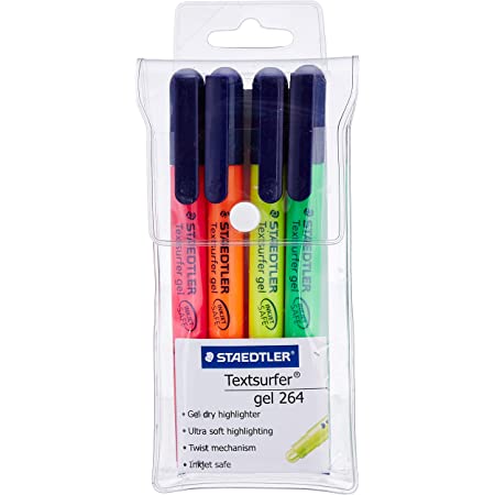 STAEDTLER TEXTSURFER GEL HIGHLIGHTER SET OF 4-264 BK4