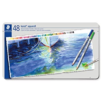 STAEDTLER KARAT AQUARELL WATERCOLOUR PENCIL SET 48-125M48