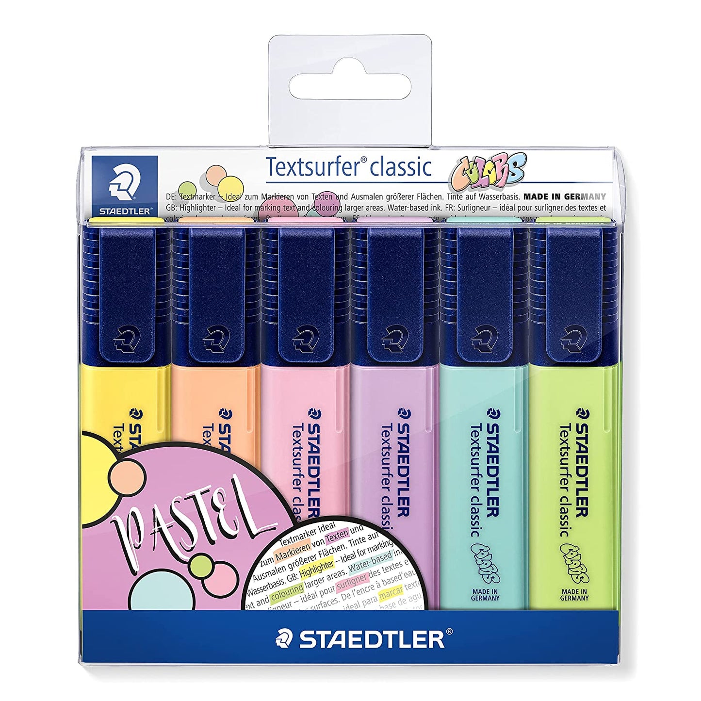 STAEDTLER TEXTSURFER CLASSIC HIGHLIGHTER PASTEL&VINTAGE SET OF 6-364 CWP6