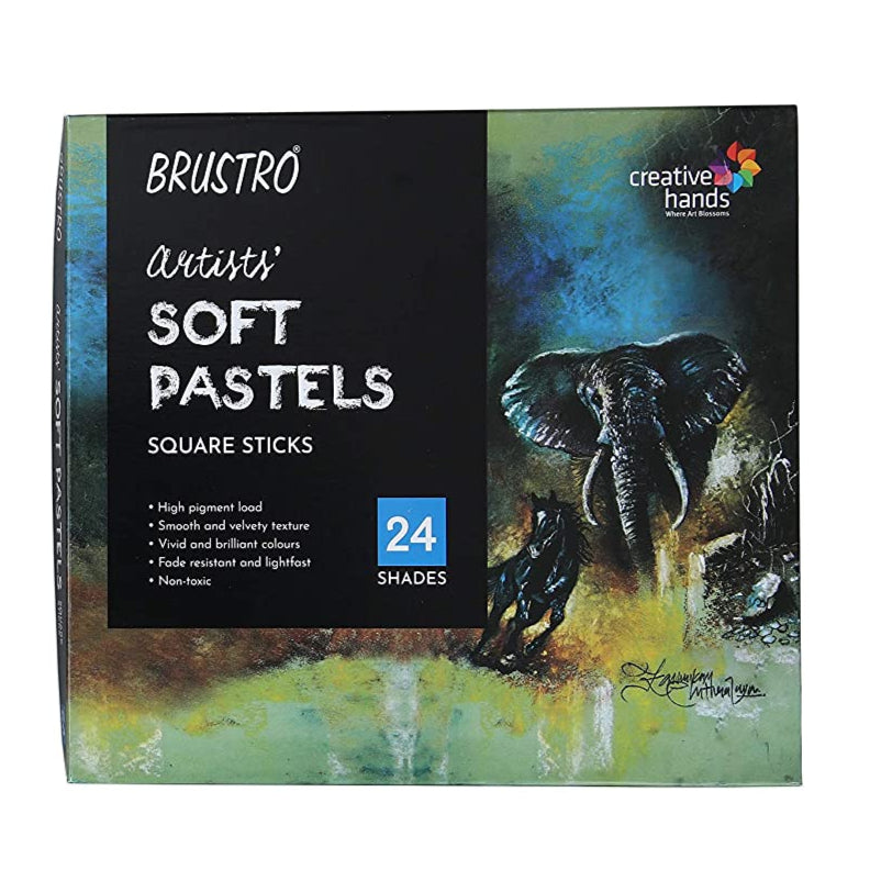 BRUSTRO SOFT PASTELS SET OF 24