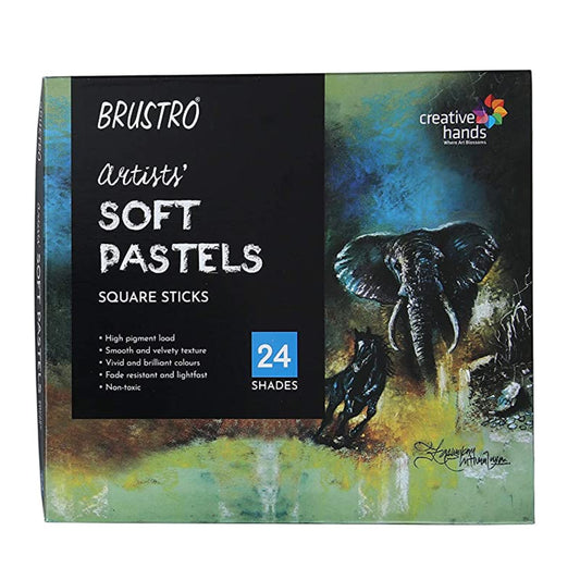 BRUSTRO SOFT PASTELS SET OF 24
