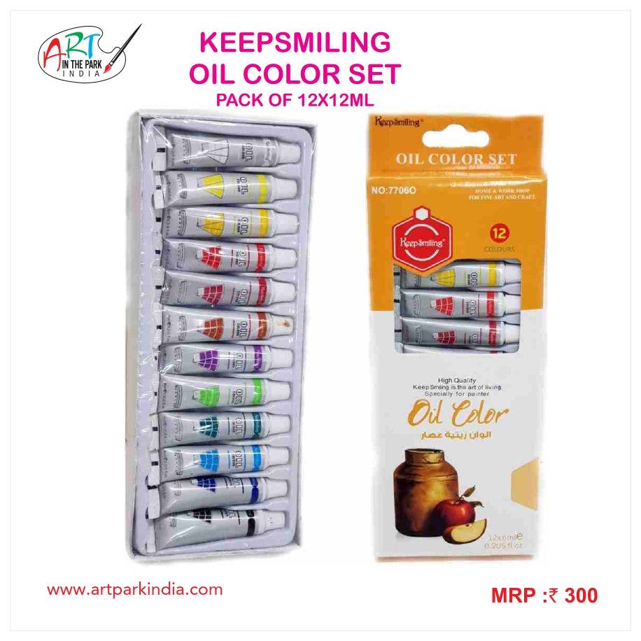 KEEPSMILING OIL COLOR SET PACK OF 12x12ml