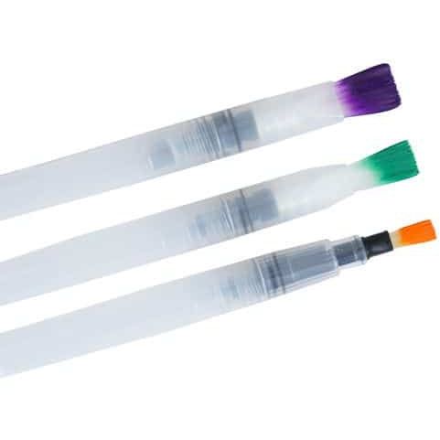 BRUSTRO AQUA SQUEEZE BRUSH FLAT SET OF 3