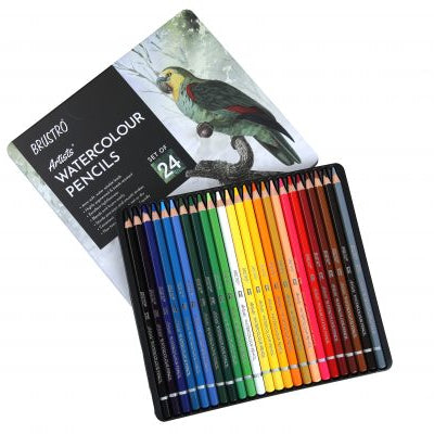 BRUSTRO WATER COLOUR PENCILS SET OF 24