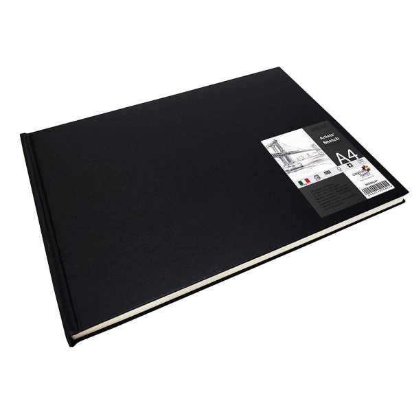 BRUSTRO SKETCH BOOK STITCH BOUND LANDSCAPE 110 GSM A4