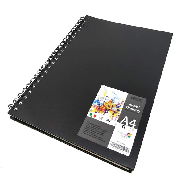 BRUSTRO SKETCH BOOK WIRO PORTRAIT 160GSM A4