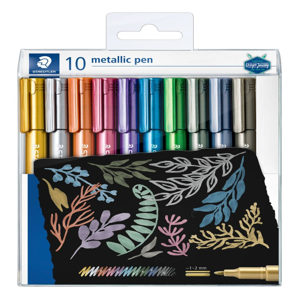 STAEDTLER METALIC MARKER PEN SET OF 10-8323 TB10