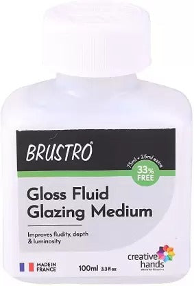 BRUSTRO GLOSS FLUID GLAZING MEDIUM 100ML