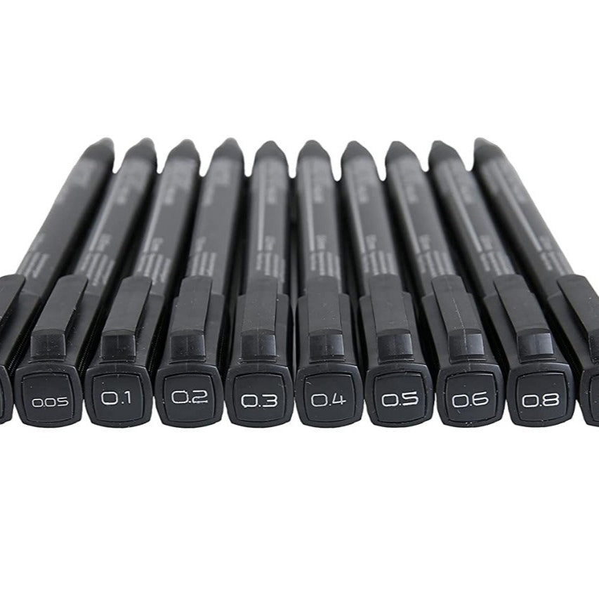 BRUSTRO PROFESSIONAL FINELINER BLACK PEN 0.2MM