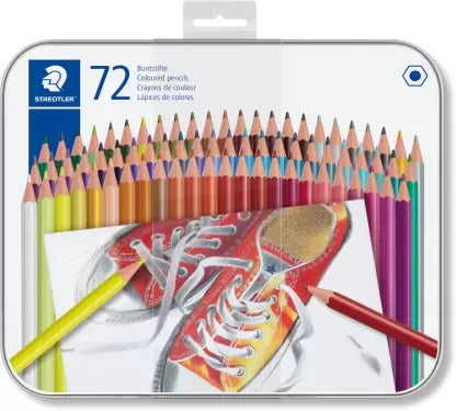 STAEDTLER COLOURED PENCIL SET 72 METAL BOX-175 M72