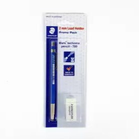 STAEDTLER MECHANICAL PENCIL WITH ERASER 2MM-780 C BKE