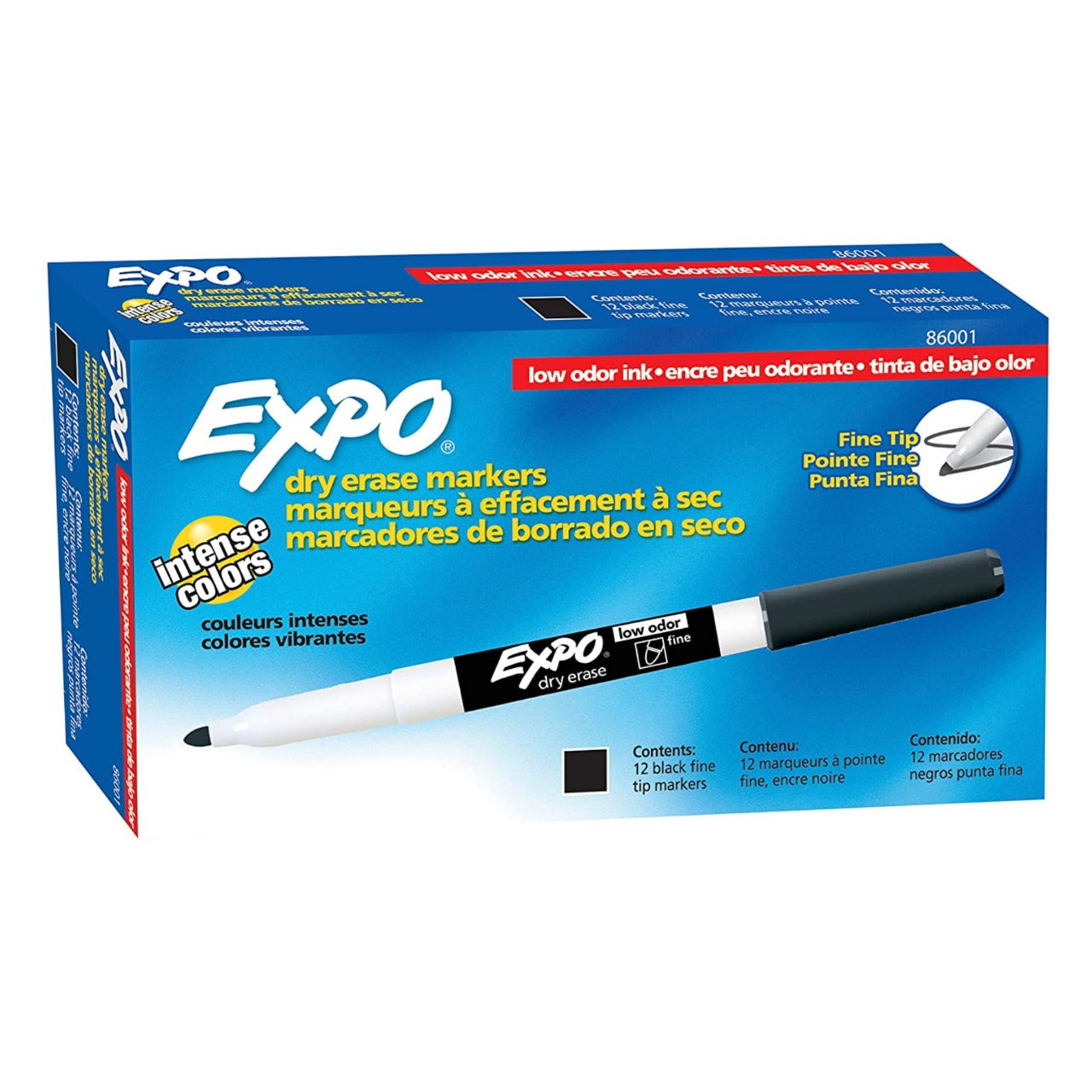 EXPO DRY ERASE MARKER FINE POINT BLACK
