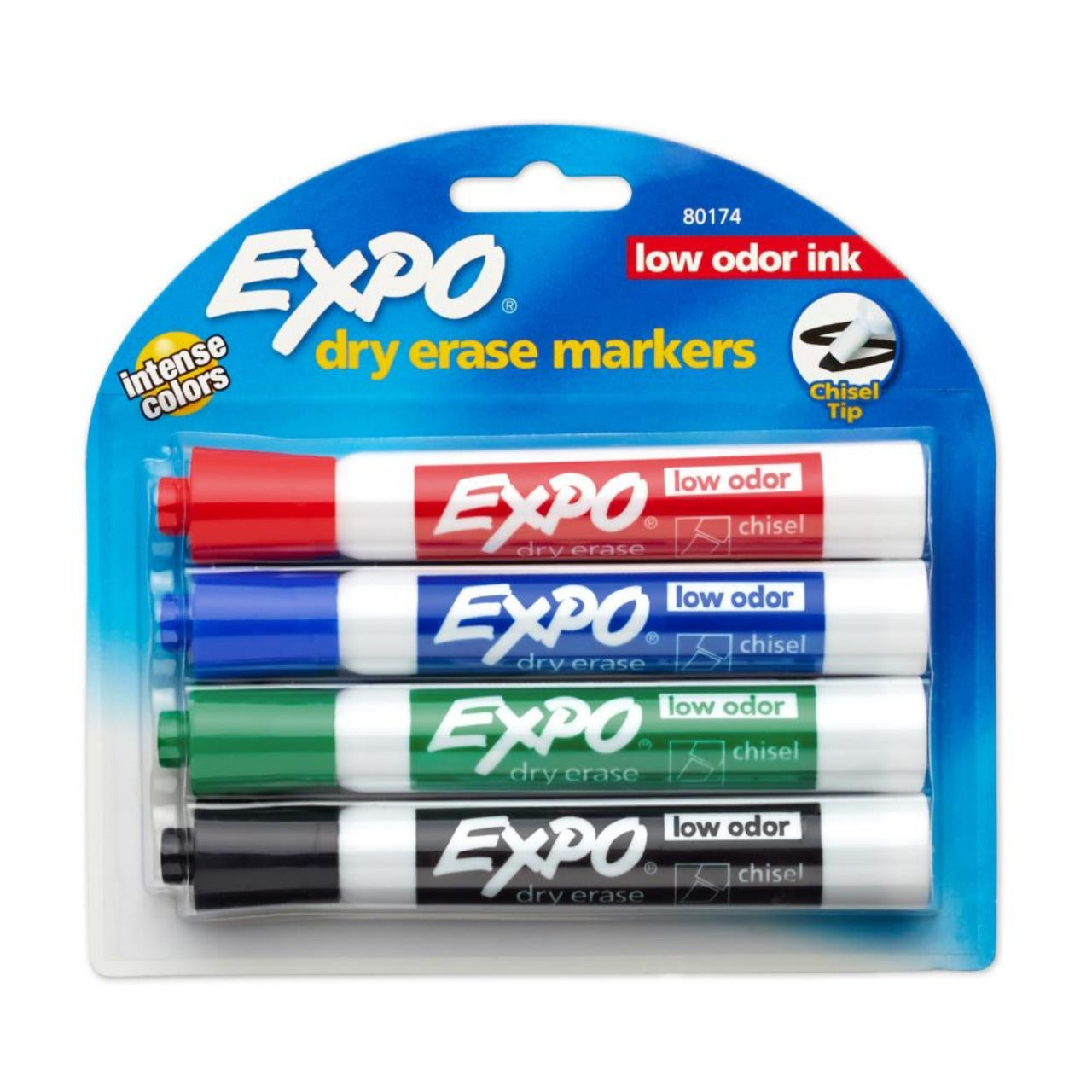 EXPO DRY ERASE MARKER SET OF 4 CHISEL