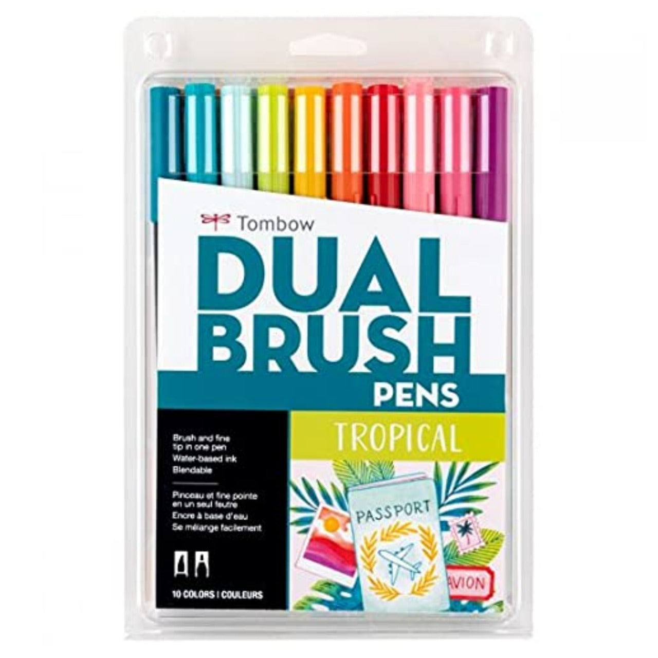TOMBOW DUAL BRUSH TROPICAL SET OF 10