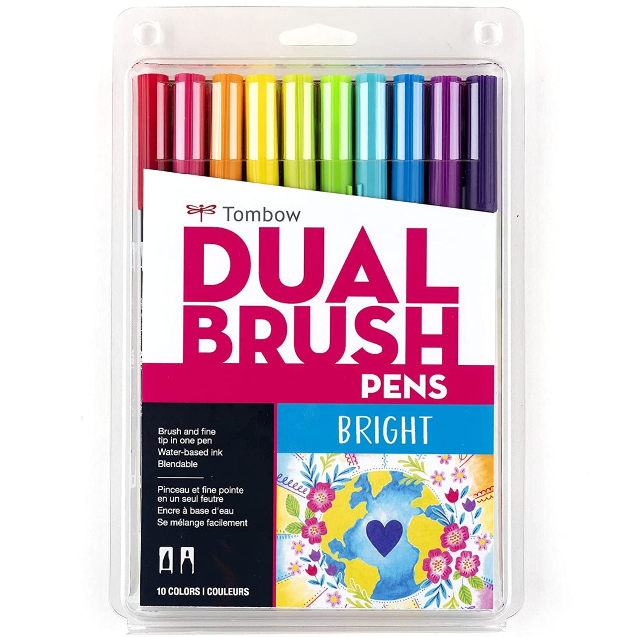 TOMBOW DUAL BRUSH BRIGHT SET OF 10