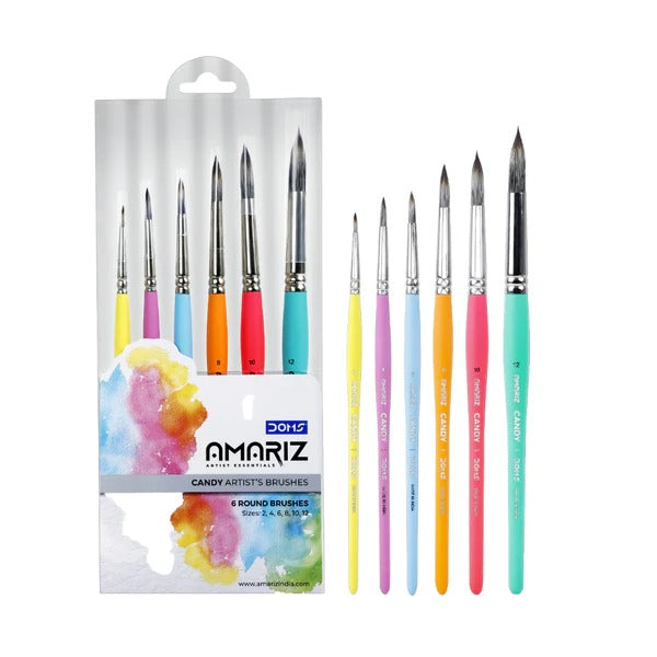 DOMS AMARIZ CANDY ARTIST BRUSH SET OF 6