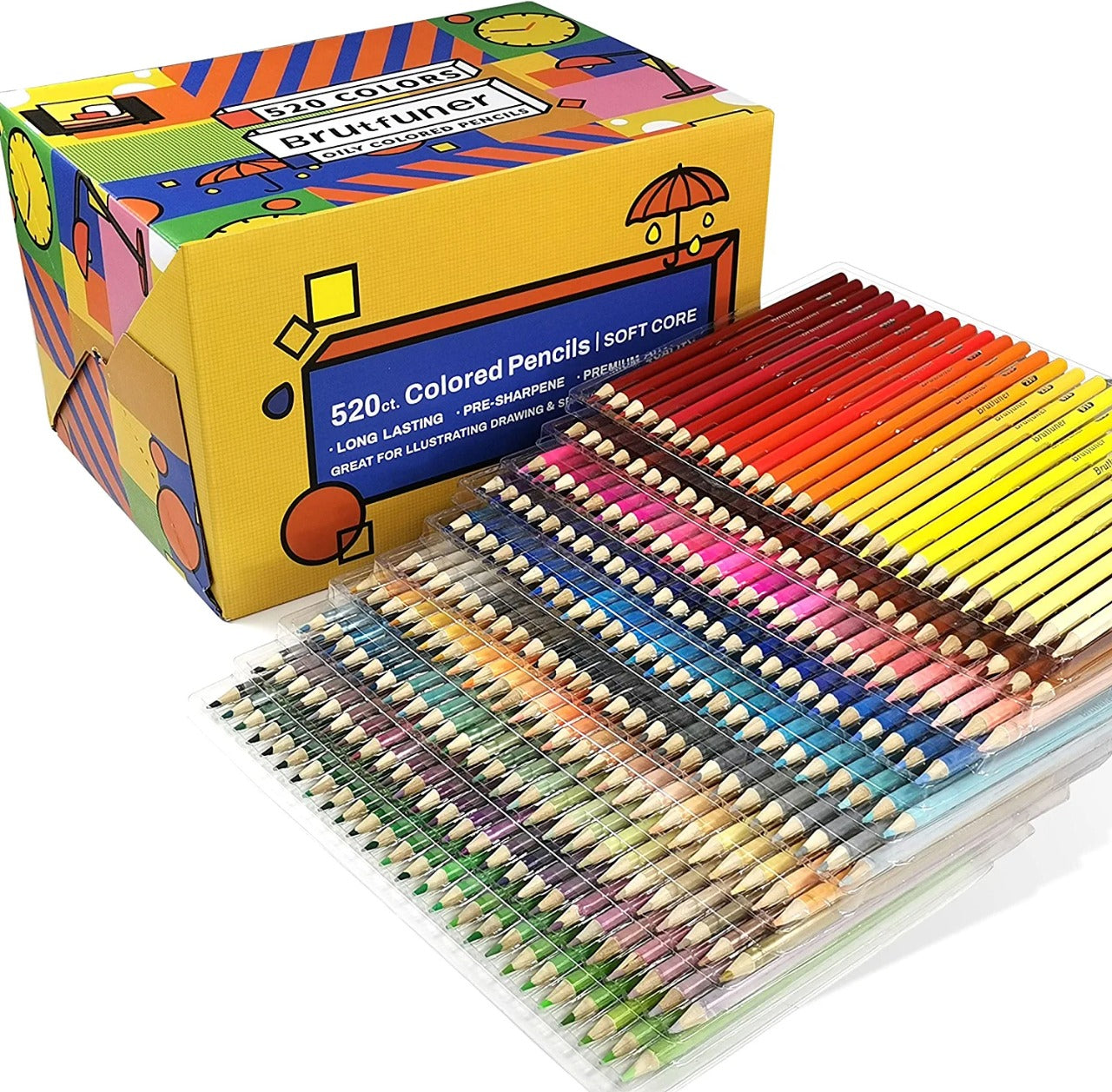 ARTPARK PREMIUM OILY COLORED PENCIL 520pcs BRUTFUNER