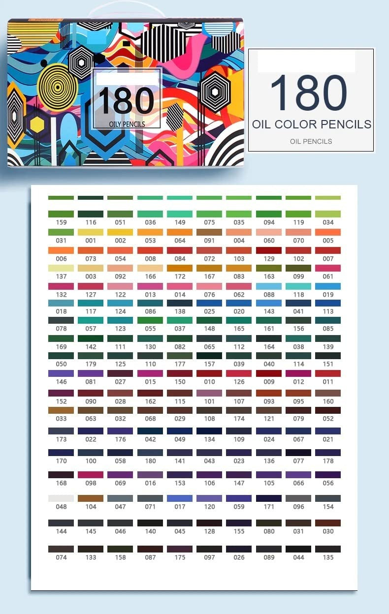 ARTPARK PREMIUM OILY COLORED PENCIL 180pcs