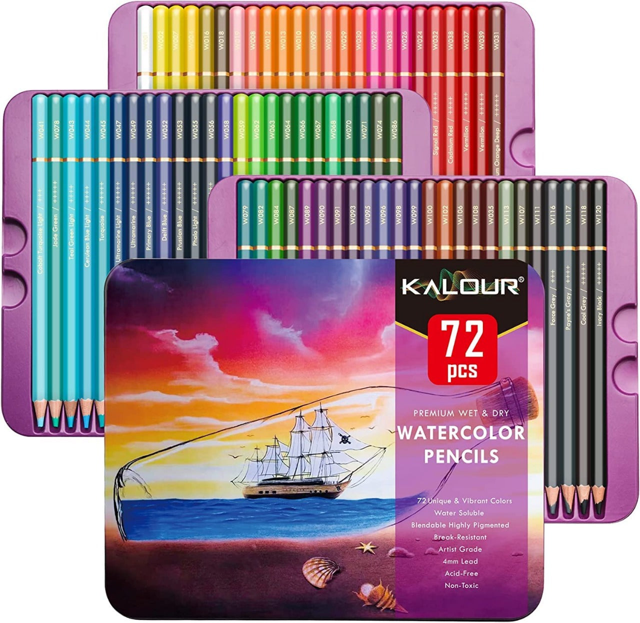 ARTPARK PREMIUM WET & DRY WATERCOLORED PENCIL 72pcs FOR COLORING ,SKETCHING
