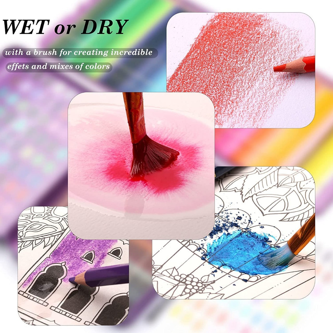 ARTPARK PREMIUM WET & DRY WATERCOLORED PENCIL 72pcs FOR COLORING ,SKETCHING