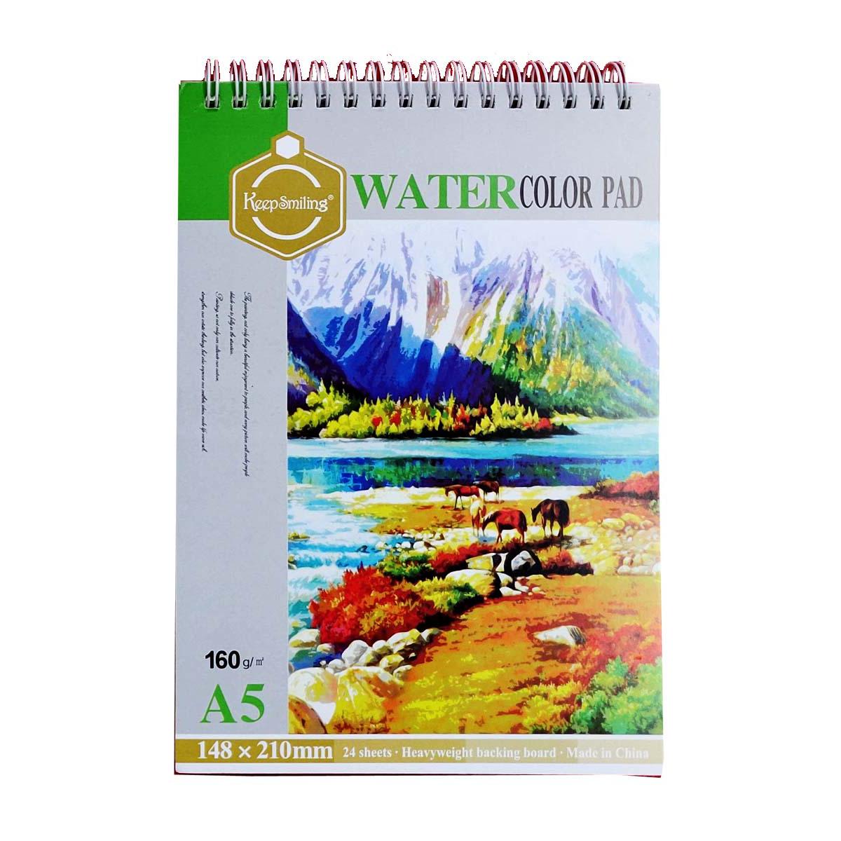 KEEPSMILING WATERCOLOR PAD A5 160 GSM