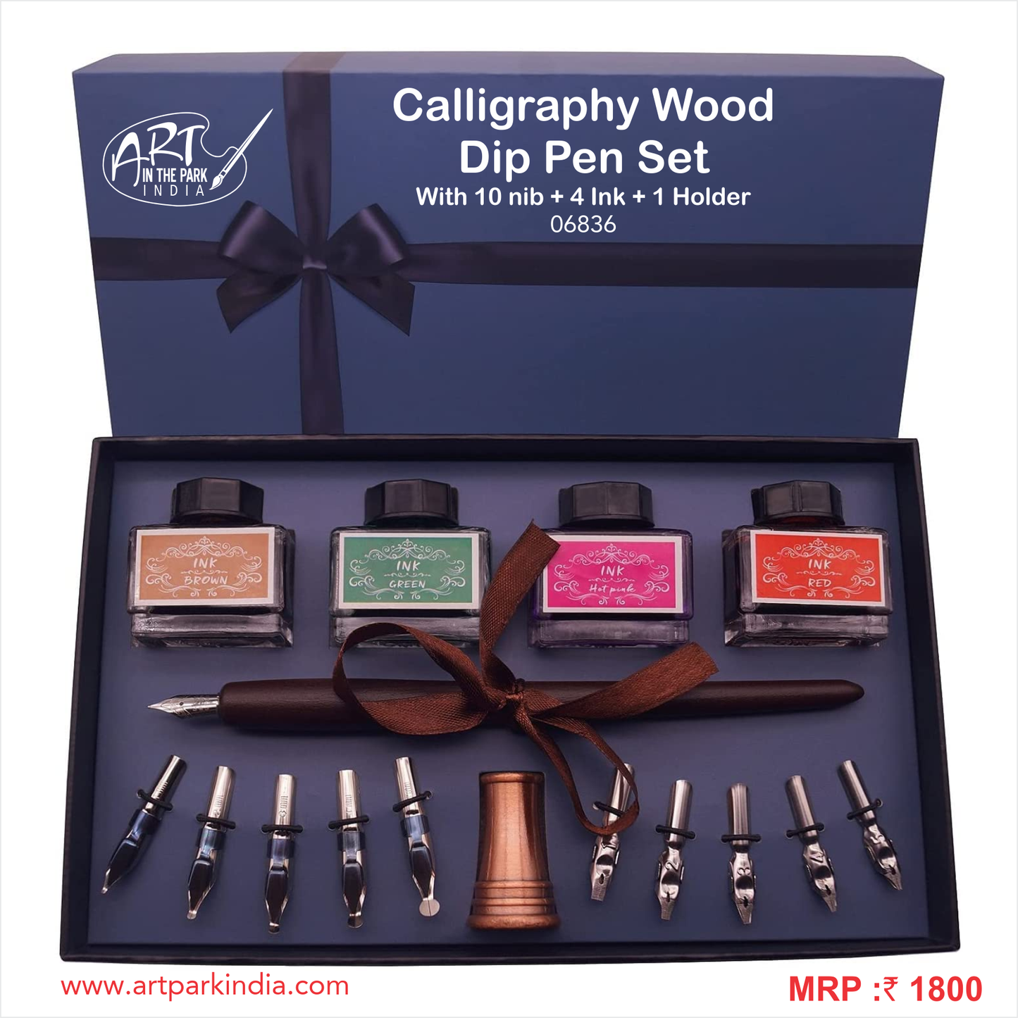 El-dorado Calligraphy Wood Pen Set