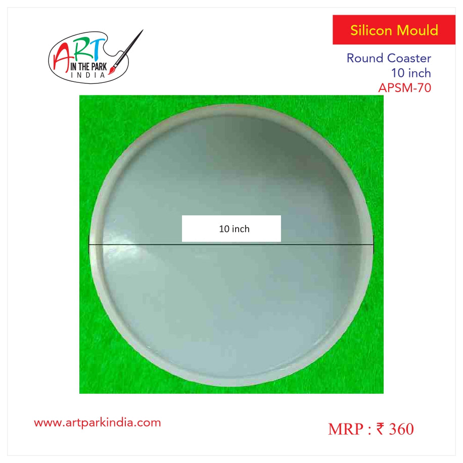 Artpark Silicon Mould Round coster 10" 00557